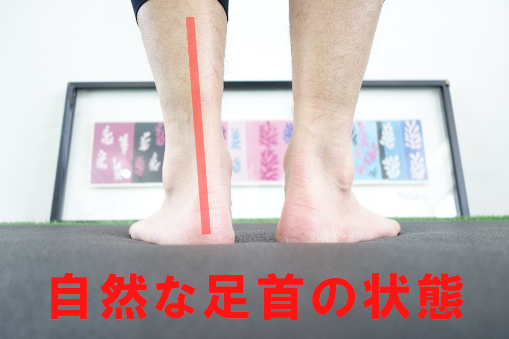 自然な足首の状態