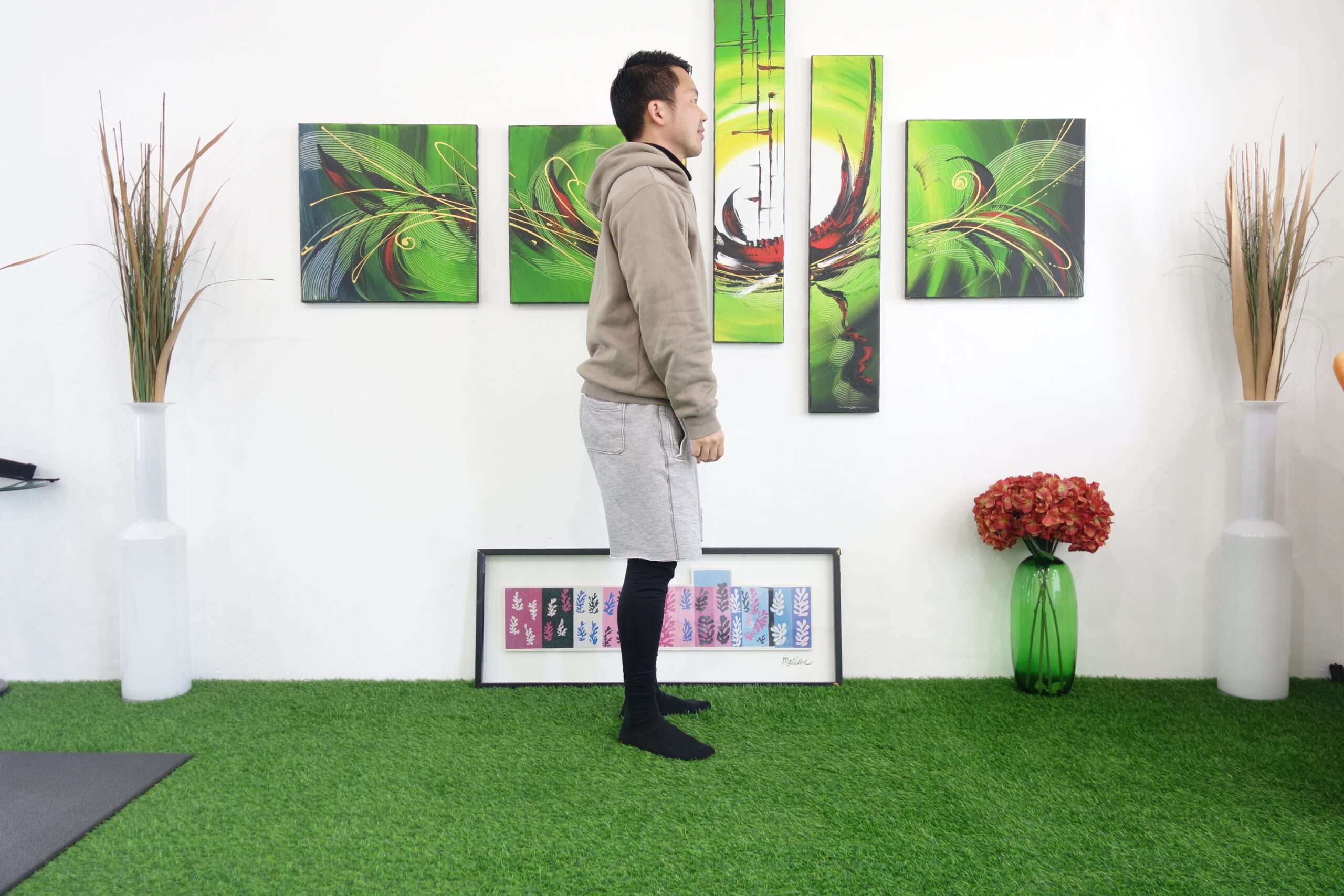 横から見た立ち方