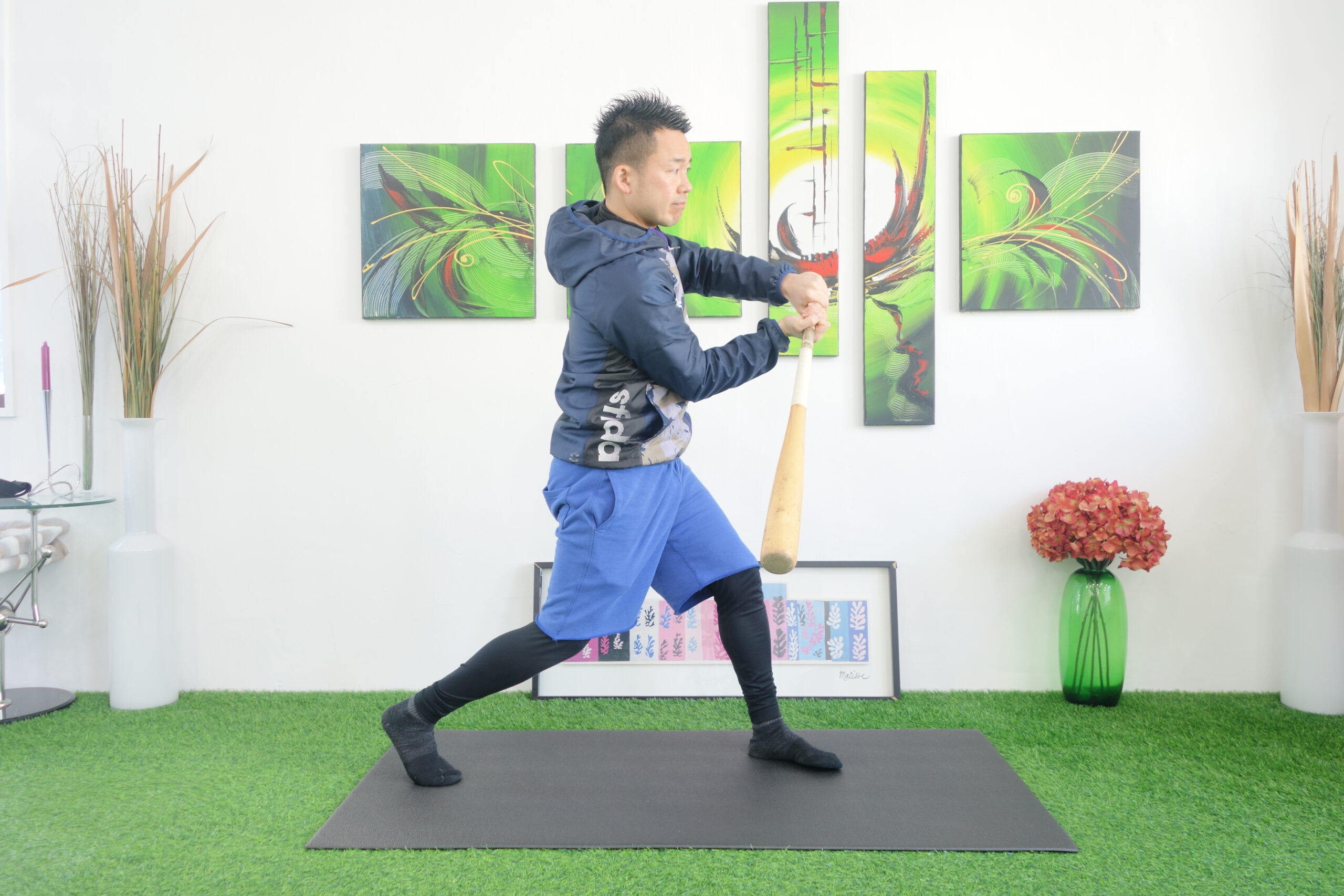 手首が寝た状態でインパクト