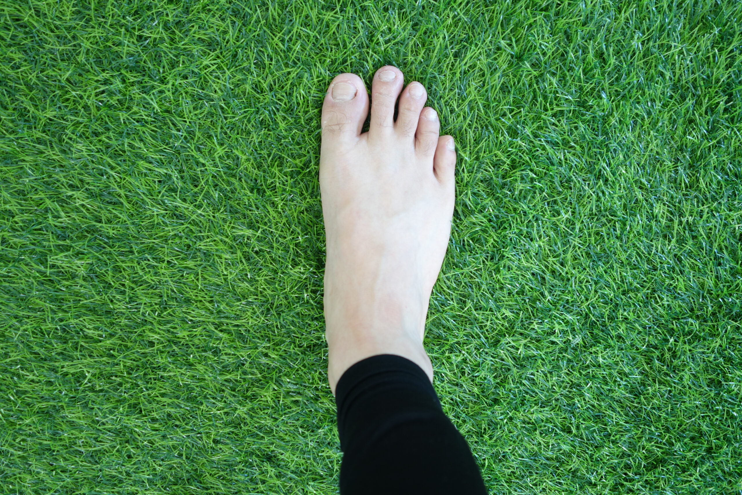 足の指がリラックスした状態