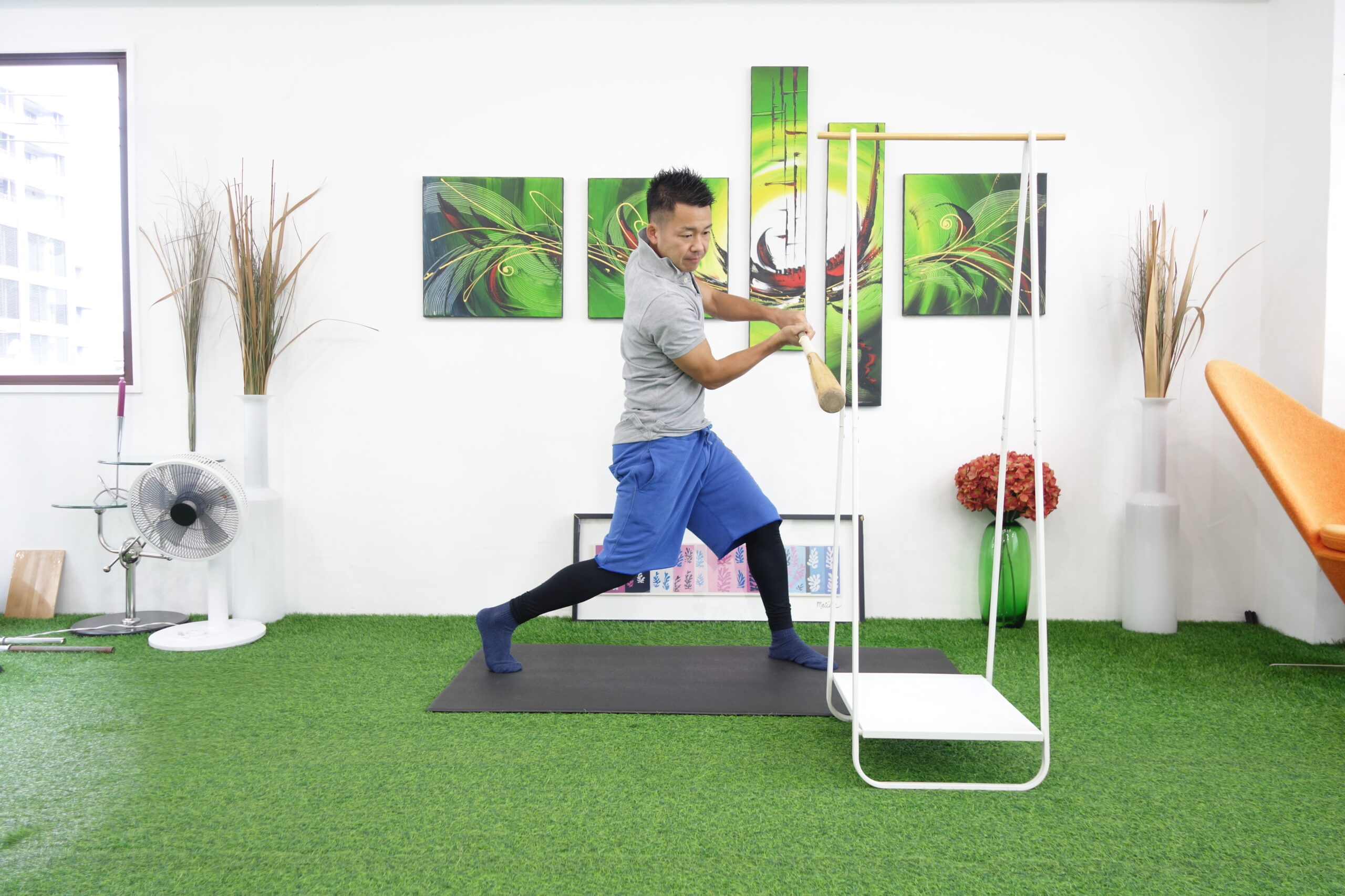 身体の中にインパクトを設定して押す