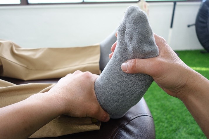 足首の調整