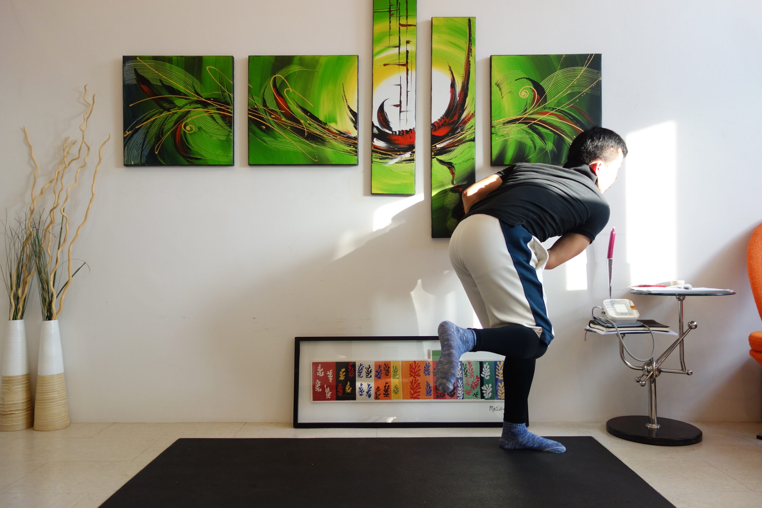 前の空間を切る